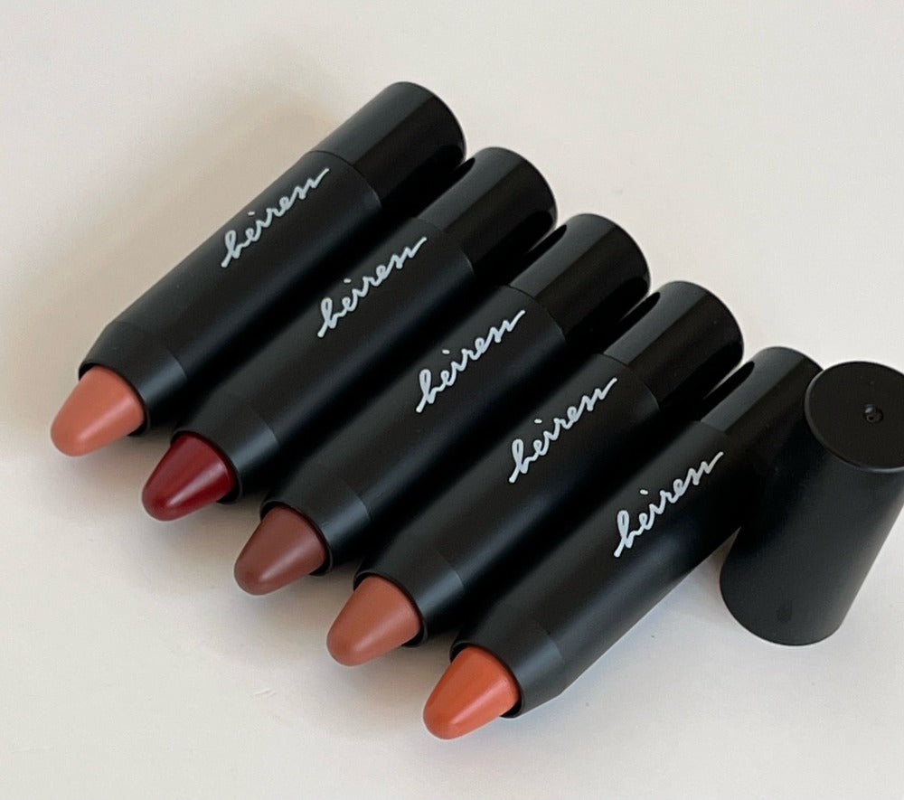 Starting at the top, Pink Love, Revolve, Mocha Only, Neutral Natural, Corchella